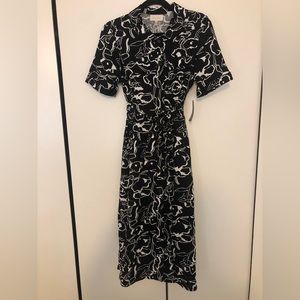 Mellóday Black and White Floral Dress
